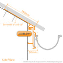 aluflow top hung gutter bracket technical image