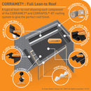 Corramet Black Corrugated Sheet Kit Exploded Lean To