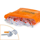 corrapol clear flex screw cap fixings Clear front view 2
