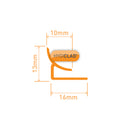 Hygiclad hygienic wall cladding internal corner white technical profile
