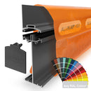 alukap ss high span wall bar White front view