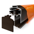 alukap ss low profile gable bar Brown front view