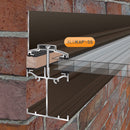 alukap ss low profile wall bar Insitu