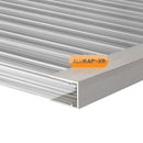 alukap xr 16mm aluminium c section Insitu