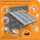 alukap xr 55mm slot fit rafter gasket example exploded project