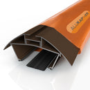 alukap xr ridge bar Brown front view