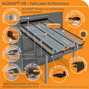Alukap-SS Top Wall Flashing Example Exploded Lean To Project