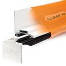 alukap xr wall bar White with 45mm slot fit rafter gasket front view