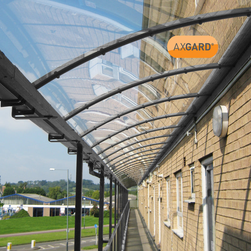 axgard clear 2mm uv protected glazing sheet Insitu 02