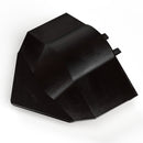 corrapol-bt super ridge endcap Black front view
