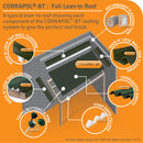 corrapol-bt top wall flashing Green example exploded project 02