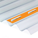 corrapol-pvc corrugated diy grade roof sheet front view