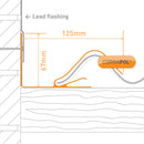 corrapol rock n lock wall flashing technical profile Image