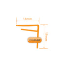 Hygiclad hygienic wall cladding external corner white technical profile