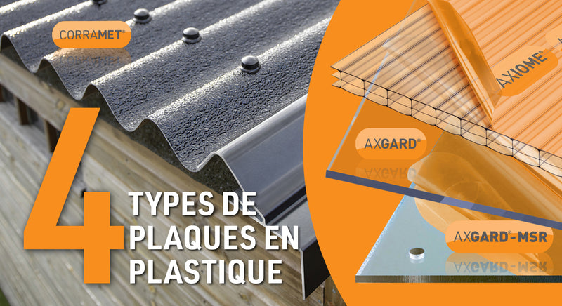 4 types de plaques en plastique