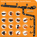 Aluflow Aluminium Guttering Exploded Diagram [language-en]