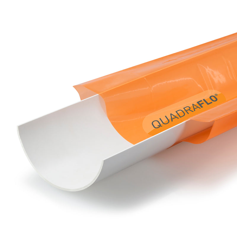 Quadraflo Plastic Half Round Gutter