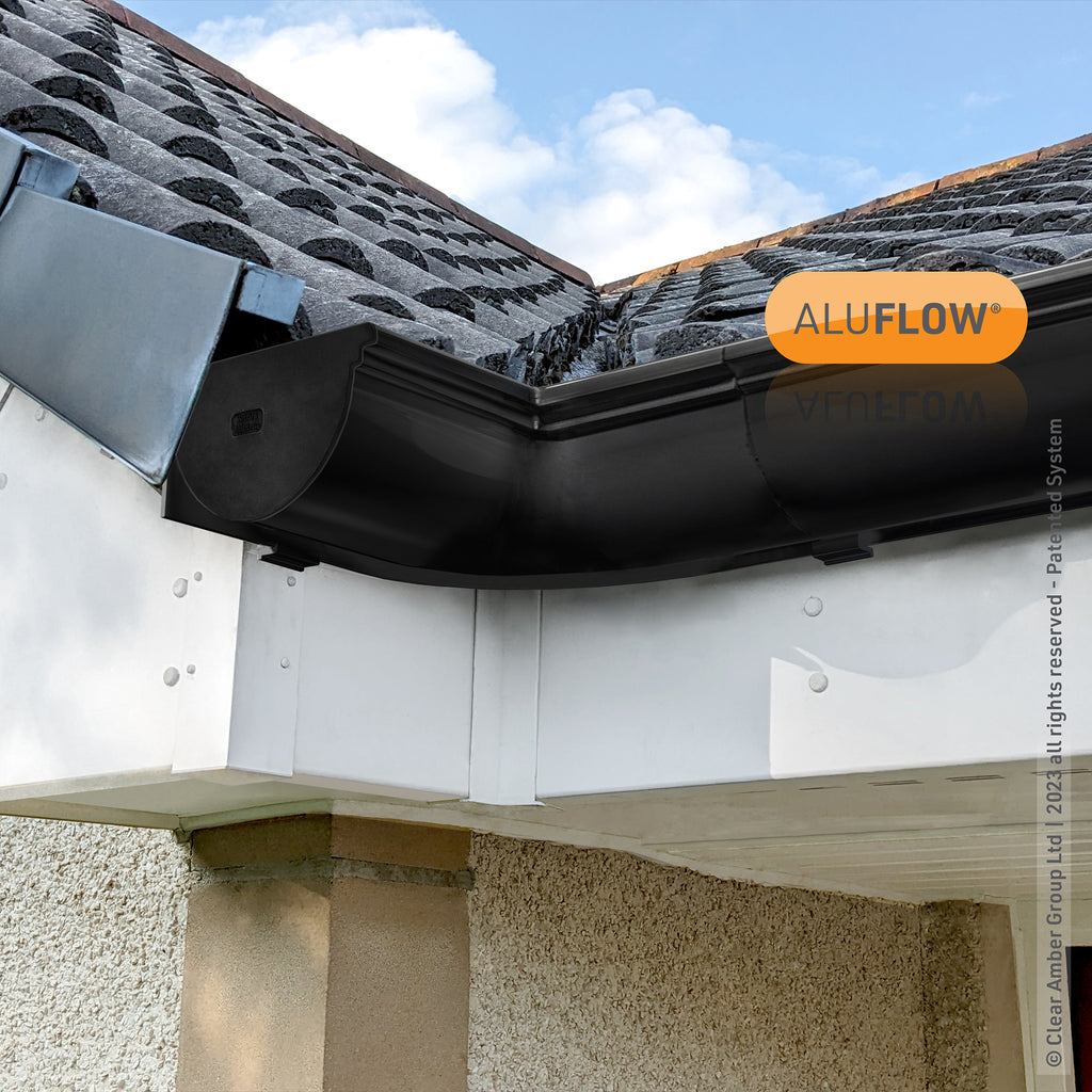 Aluflow Aluminium 90 Deg Internal Gutter Angle - Deep Flow