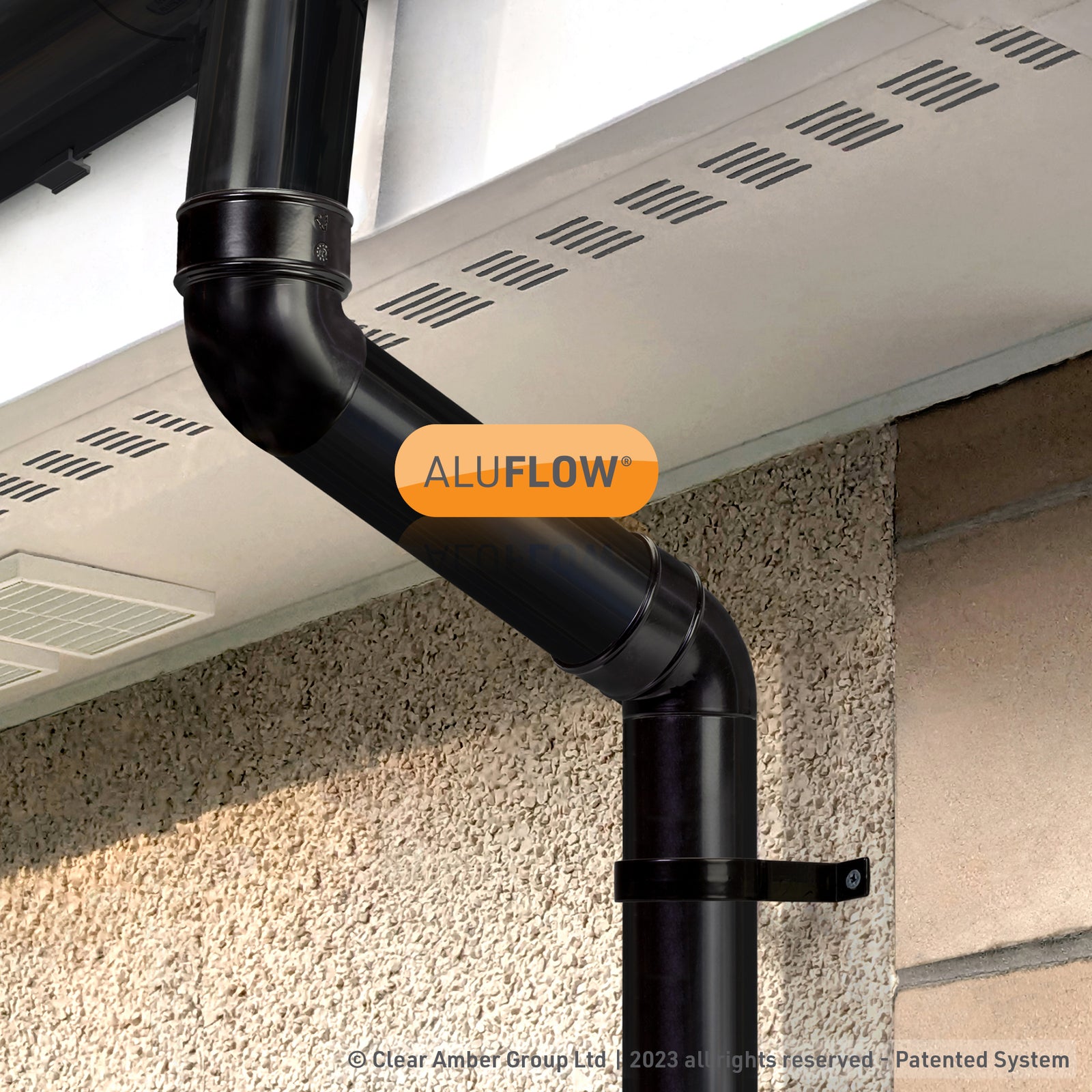 Line Set Gutter Aluflow 112 Degree Downpipe Offset Bend | Aluminium Gutter