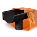 aluflow aluminium gutter running outlet black main image