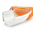 Aluflow 135 degree external gutter angle in white