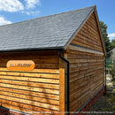 Aluflow aluminium gutter leaf guard insitu