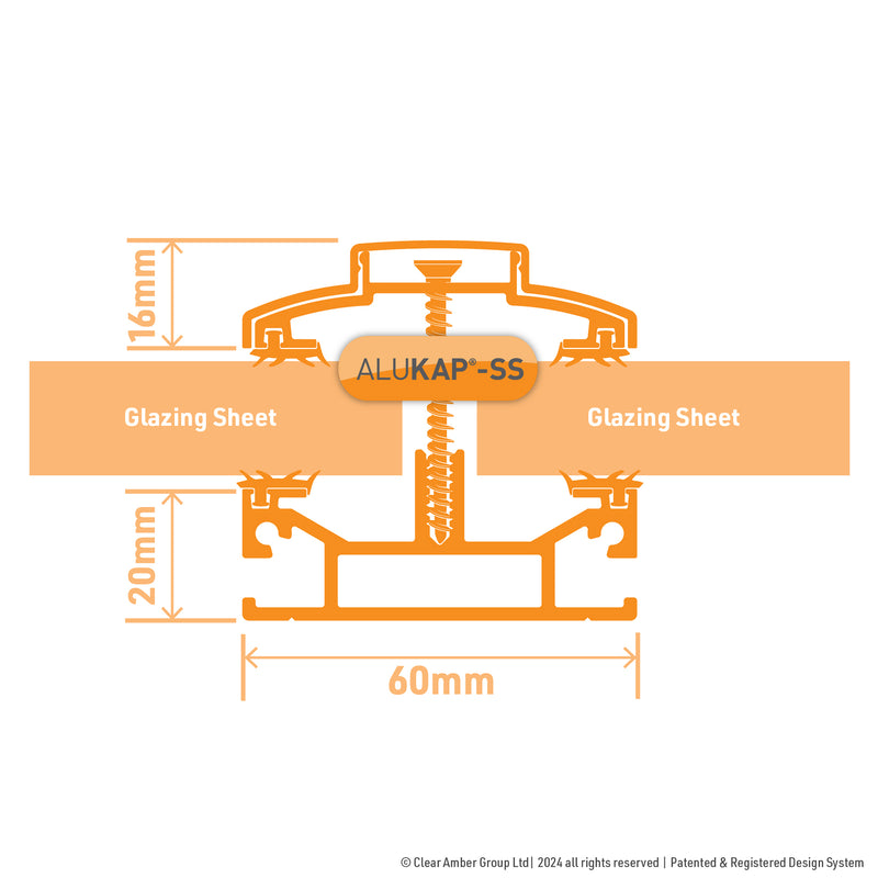 alukap-ss slimline glazing bar technical image