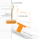 Alukap XR Top Wall Flashing Technical Image