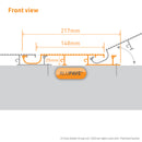 Alupave Aluminium Decking Board Technical Image