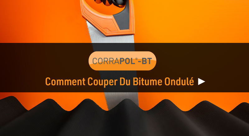 Comment couper du bitume ondulé