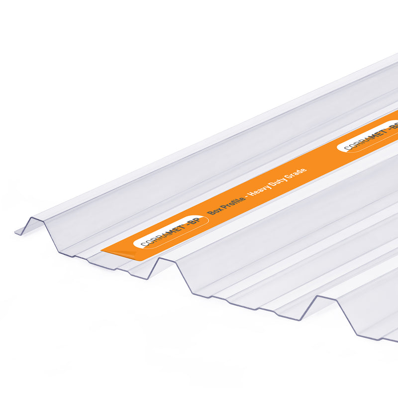 Corramet-BP Stormproof Clear Box Profile Roofing Sheets