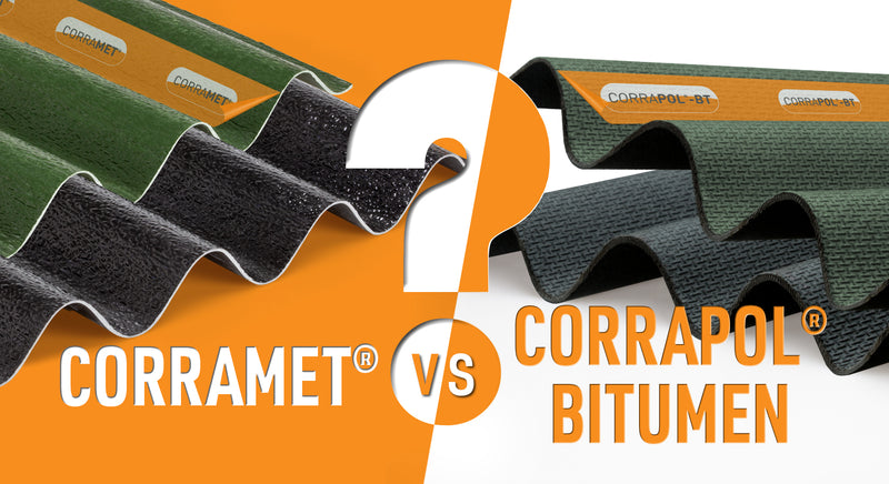 Corramet vs Corrapol-BT bitumen roof sheets