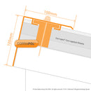 corrapol pent roof flashing technical image