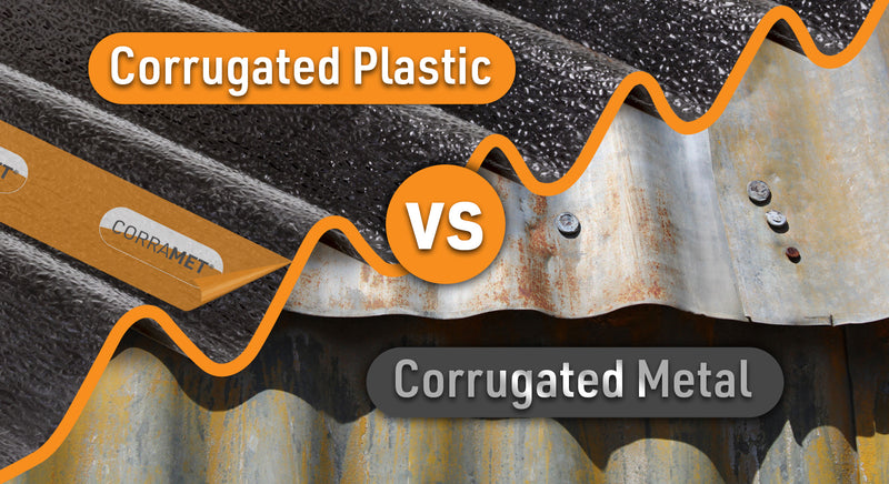 Corrugated plastic (Corramet) vs corrugated metal