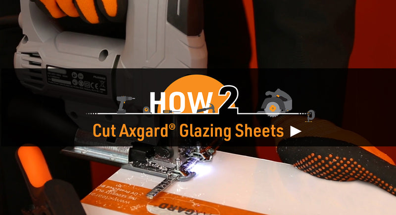 How to cut Axgard glazing sheets