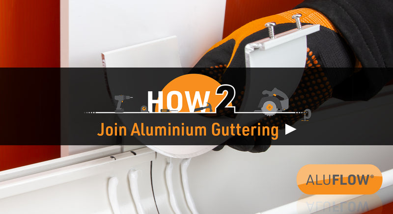 How to join aluminium guttering