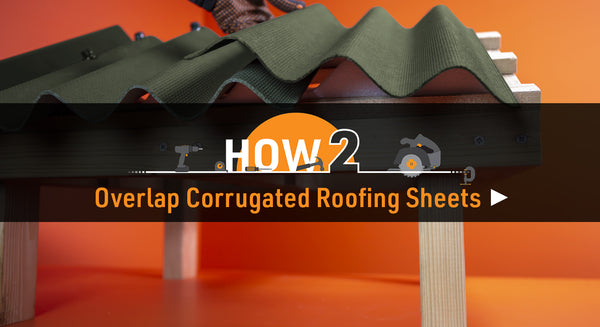 How to overlap corrugated roofing sheets