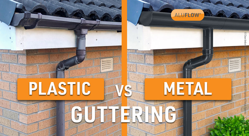 Plastic versus metal guttering