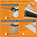 Graphique des profilés compatibles avec les plaques polycarbonate compact Axgard [language-fr]