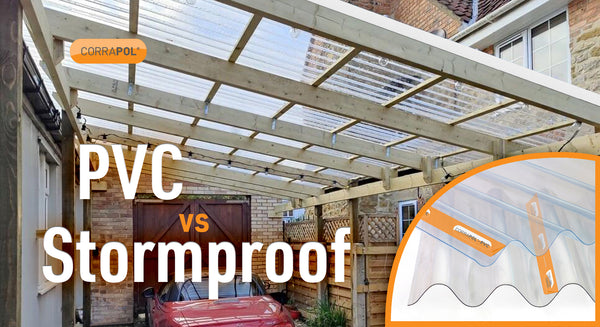 Corrapol PVC versus Stormproof corrugated plastic roofing guide