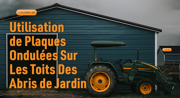 Utilisation de plaques ondulées sur les toits des abris de jardin