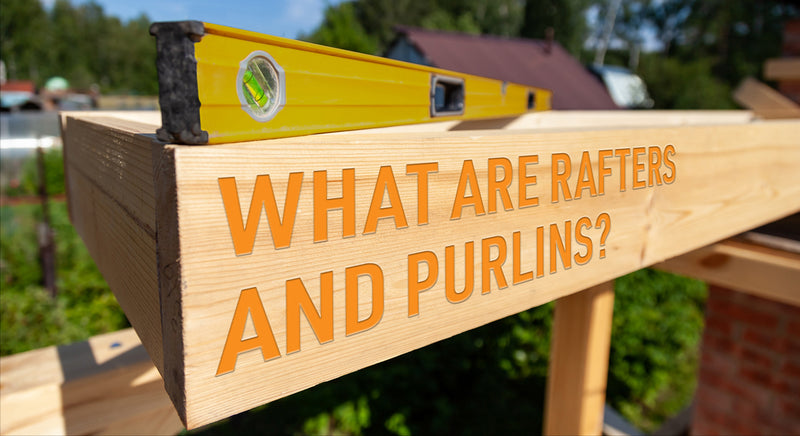 What are rafters and purlins?