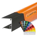 alukap xr aluminium end stop bar Ral Colour 28mm front view