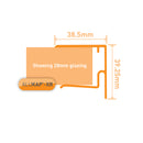 Alukap-XR Aluminium End Stop Bar