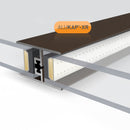 Barre de vitrage horizontale en aluminium Alukap-XR 2,1 m