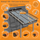 Alukap-XR Rafter Aluminium Glazing Bar Exploded Example Lean to Roof Graphic [language-en]