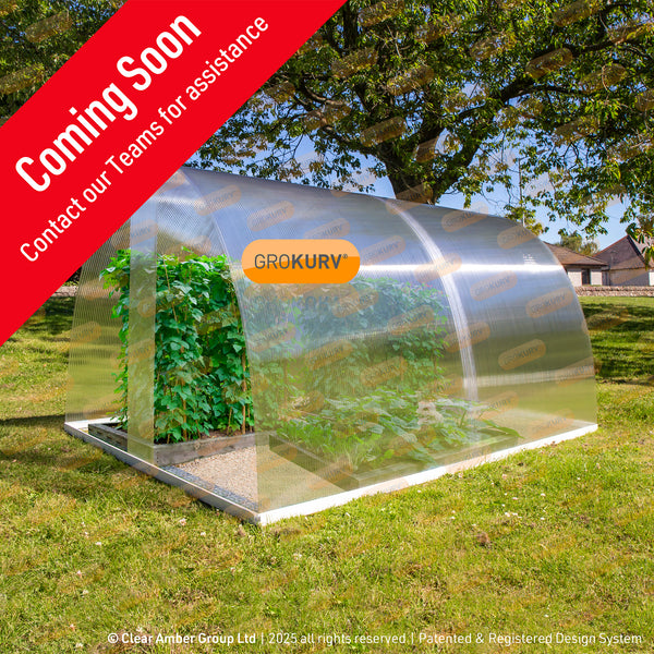 clear grow tent Grokurv Greenhouse Grow Tunnel