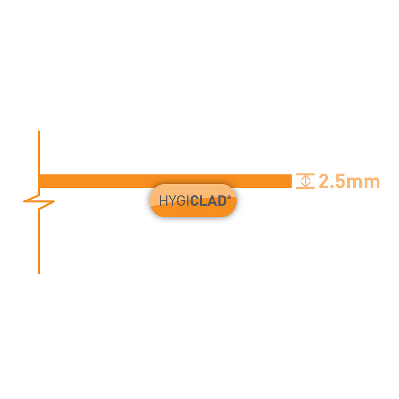 Hygicald-hygenic wall cladding pvc technical profile