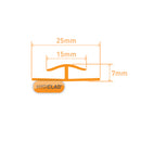 Hygiclad hygienic wall cladding inline joint white technical profile