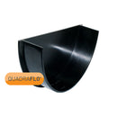 Quadraflo deep internal stopend black front View